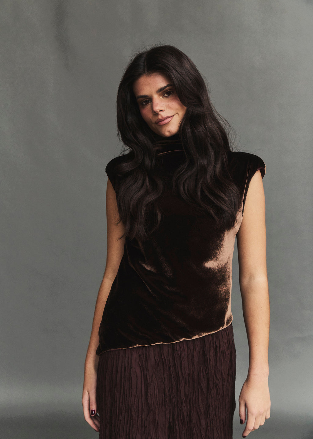 TOP RAFAELA OLD BROWN