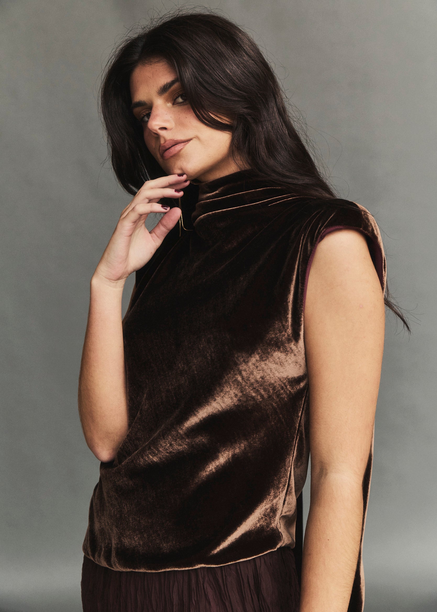 TOP RAFAELA OLD BROWN