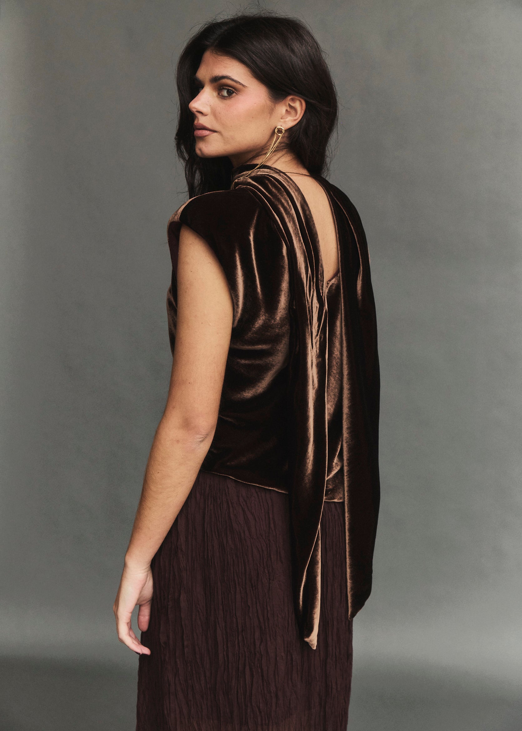 TOP RAFAELA OLD BROWN